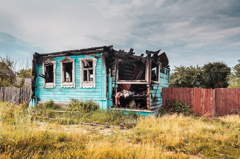 Fire-Damaged Home