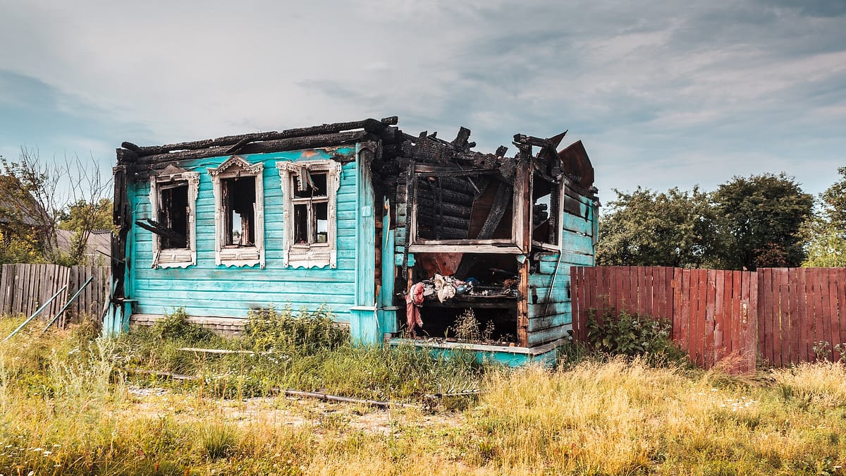 Fire-Damaged Home